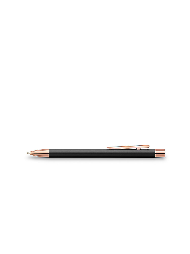 Neo Slim Penna a sfera in metallo nero con oro rosa nero