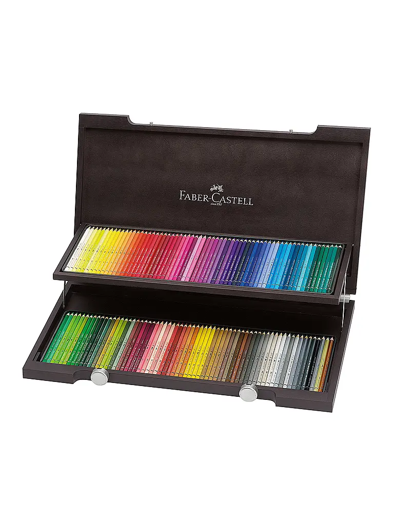 FABER-CASTELL | Albrecht Dürer Aquarellstift 120er Holzkoffer | Marrone