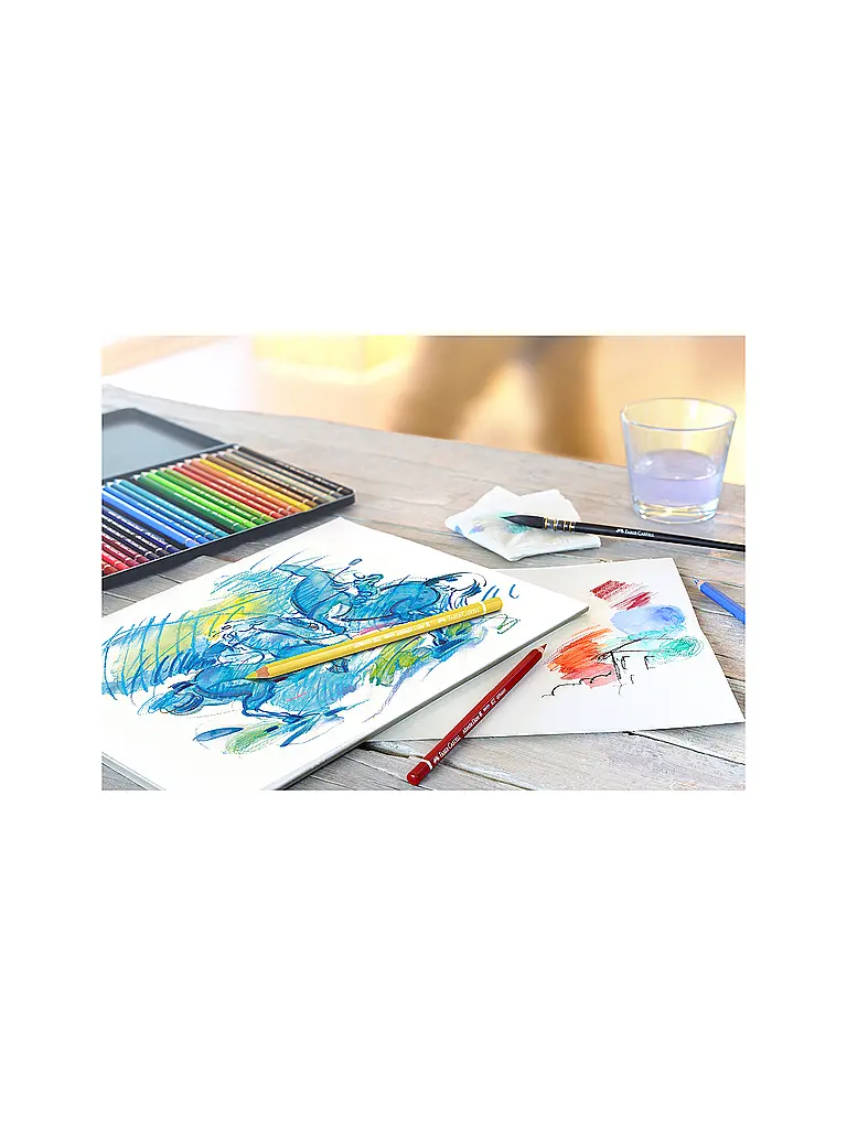 FABER-CASTELL | Albrecht Dürer Aquarellstift 36er Metalletui | Verde scuro