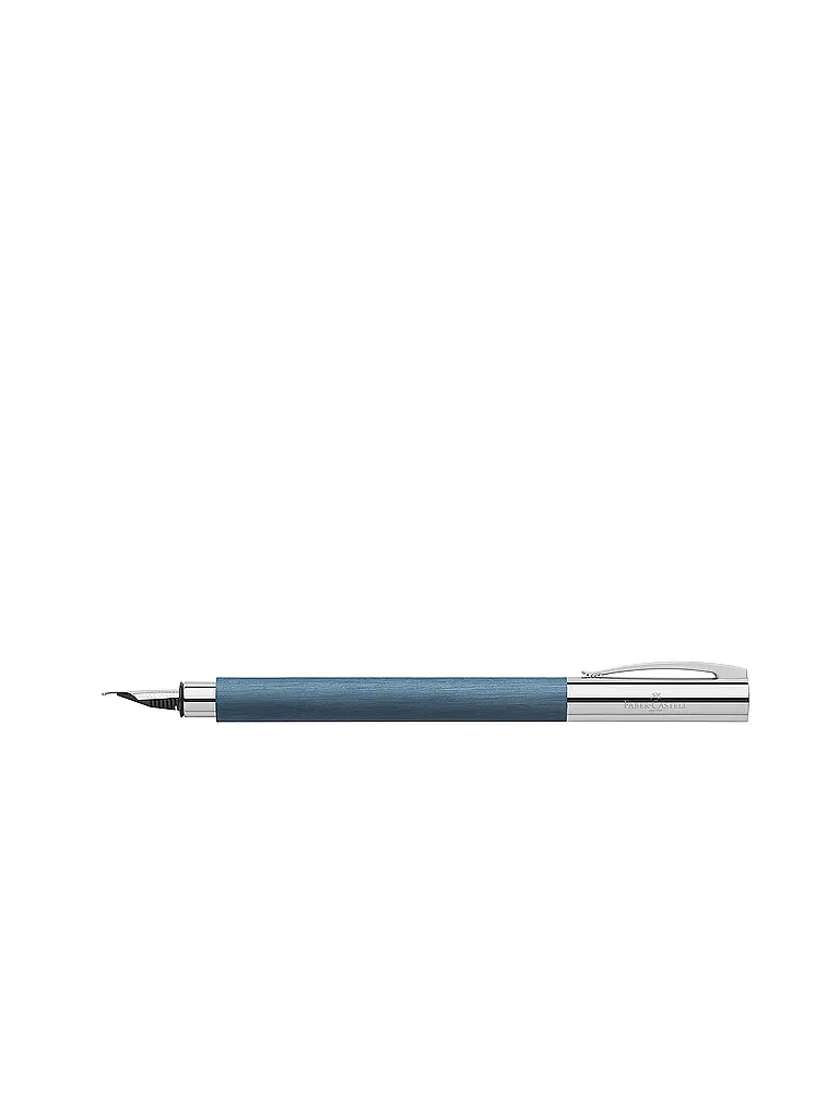 FABER-CASTELL | Ambition Penna stilografica in resina pregiata, larghezza pennino F | Blu