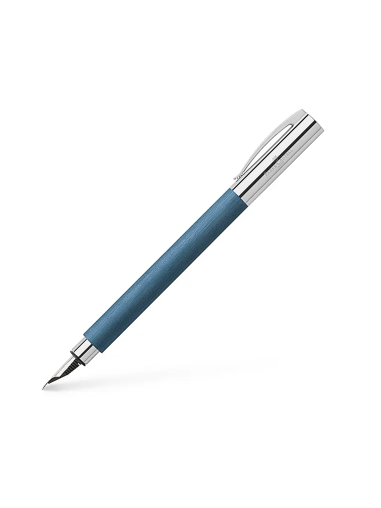 FABER-CASTELL | Ambition Penna stilografica in resina pregiata, larghezza pennino F | Blu
