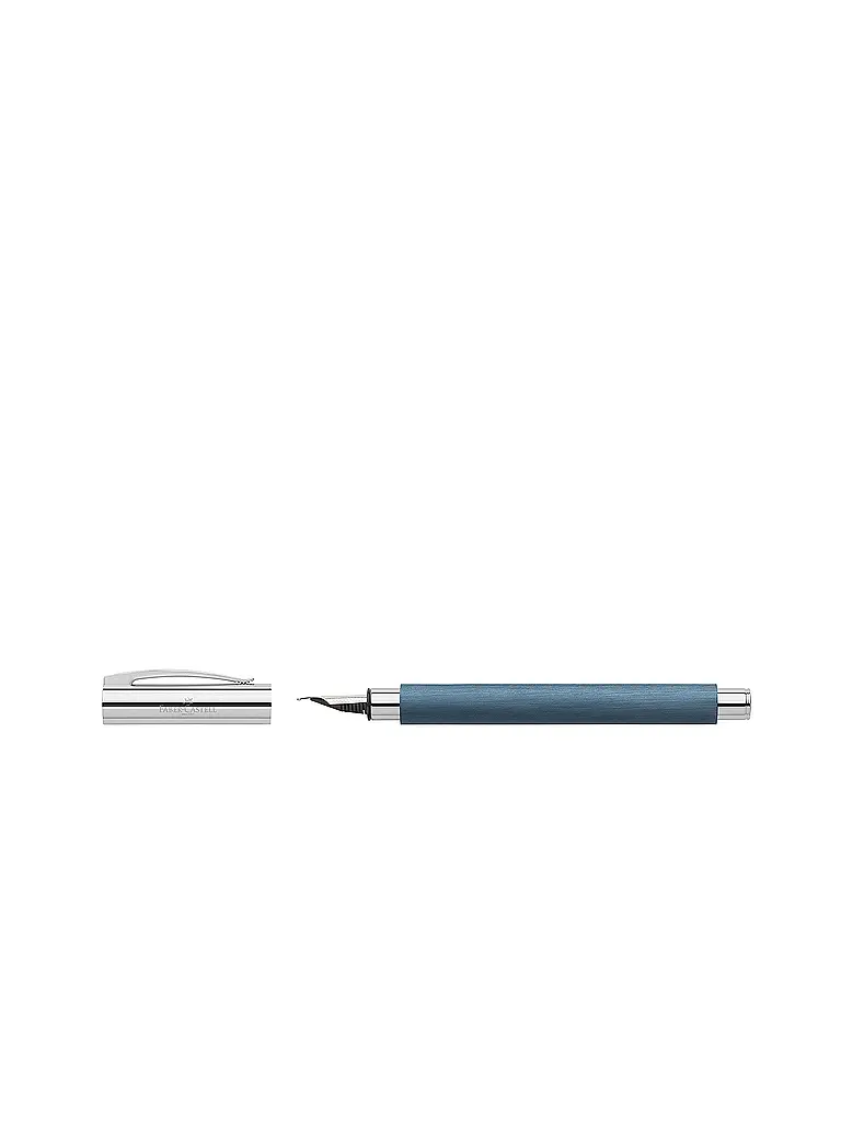 FABER-CASTELL | Ambition Penna stilografica in resina pregiata, larghezza pennino F | Blu