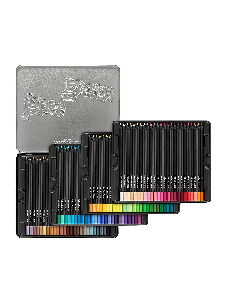FABER-CASTELL | Bundstifte Black Edition 100er Metalletui | Nero