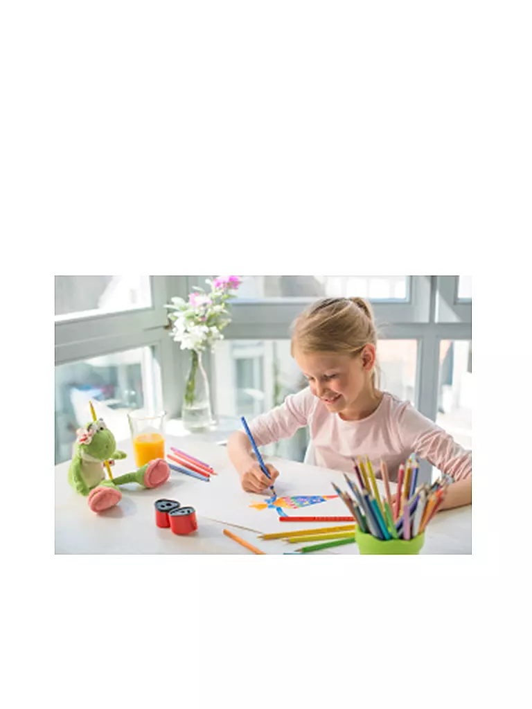 FABER-CASTELL | Colour Grip Pastelli colorati, astuccio di cartone da 12 | 