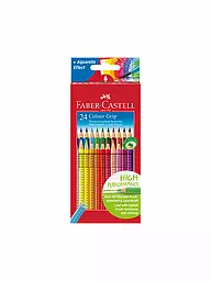 FABER-CASTELL | Colour Grip Pastelli colorati, astuccio di cartone da 24 | Senza colore