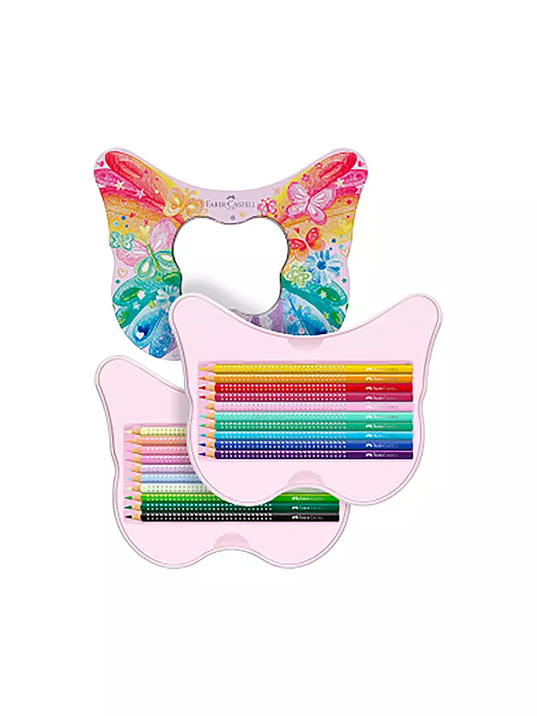 FABER-CASTELL | Geschenkset Sparkle Buntstift Schmetterling | Senza colore