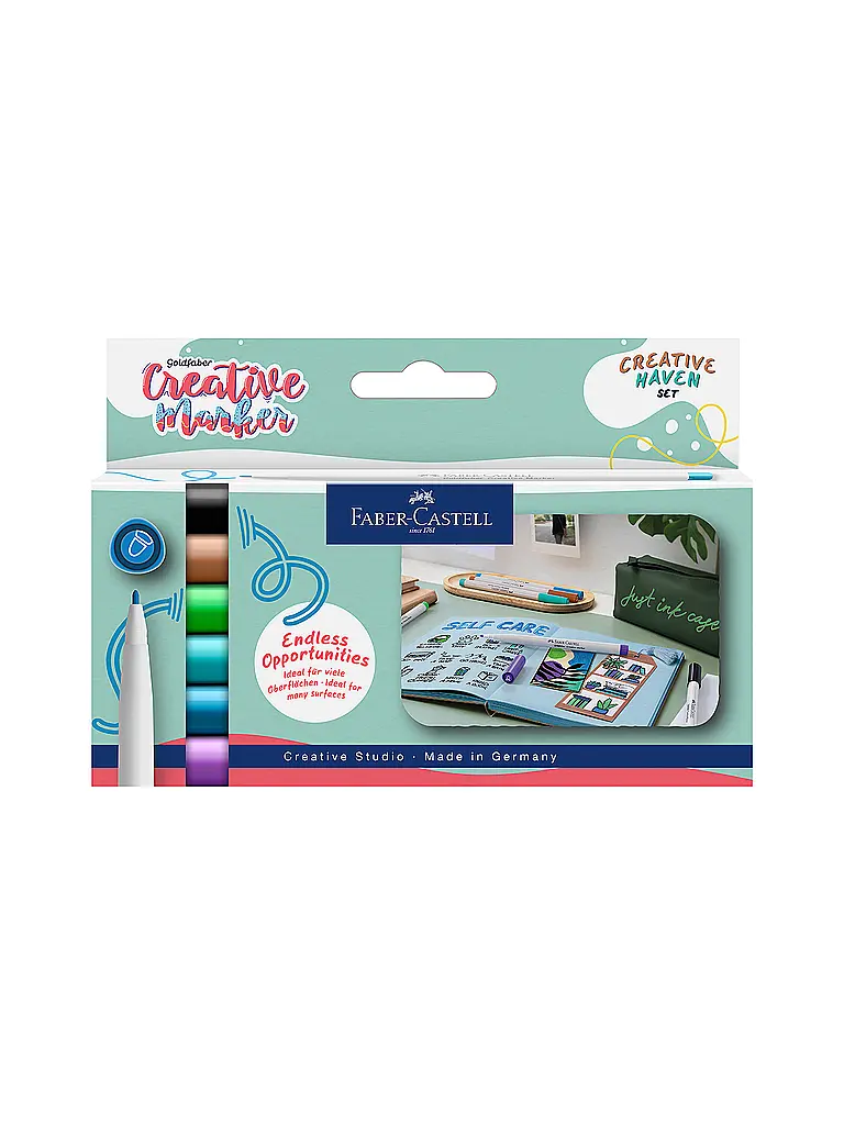 FABER-CASTELL | Goaf Kreativ Marker 1.5 Set 6 pz. Haven | Multicolore