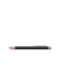FABER-CASTELL | Neo Slim Penna a sfera in metallo nero con oro rosa | Nero
