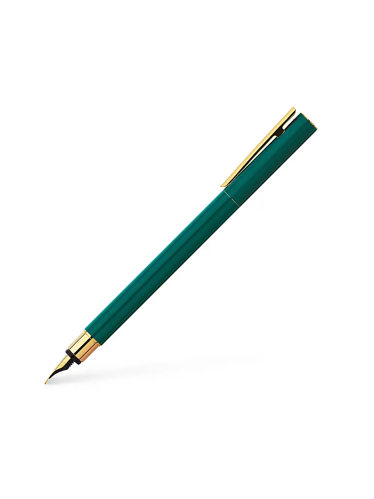 FABER-CASTELL | Neo Slim Penna stilografica con punta F, oro rainforestM | Oro