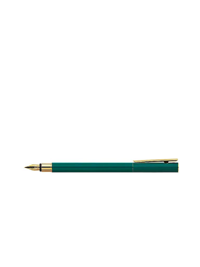 FABER-CASTELL | Neo Slim Penna stilografica con punta F, oro rainforestM | Oro