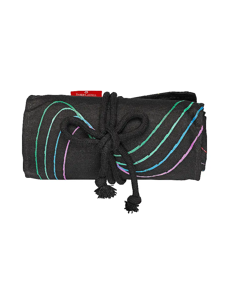 FABER-CASTELL | Pastelli colorati Black Edition, custodia a rotolo, 72 colori | Nero