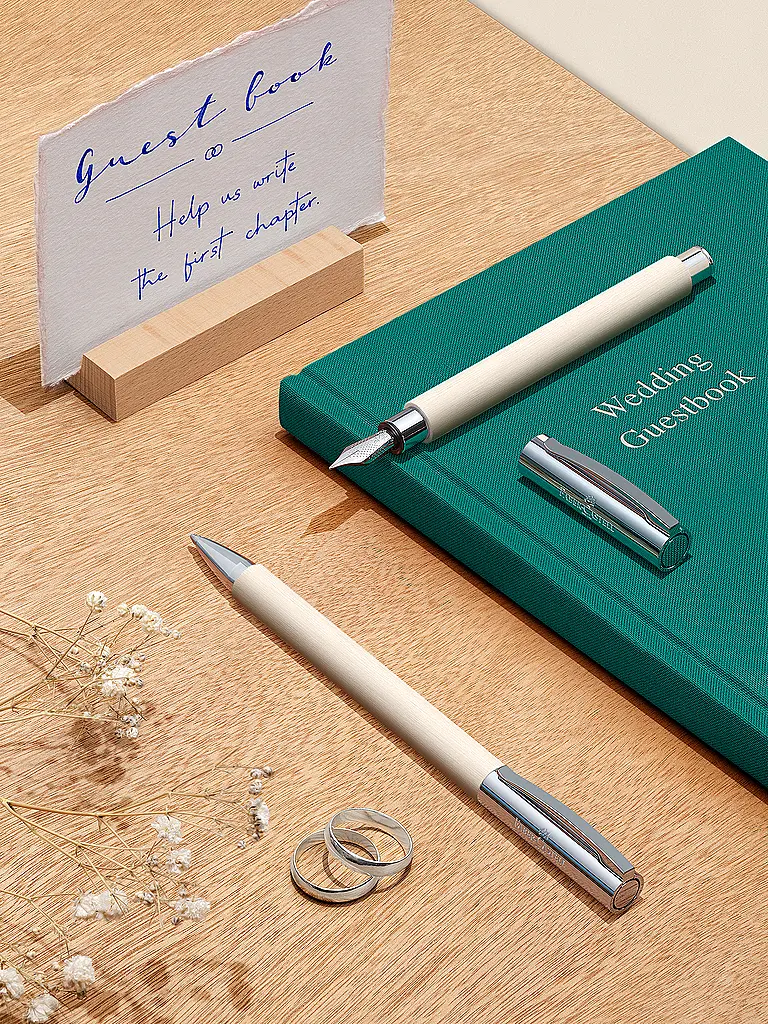 FABER-CASTELL | Penna stilografica AMBITION EDELHARZ CINEMATIC White | 