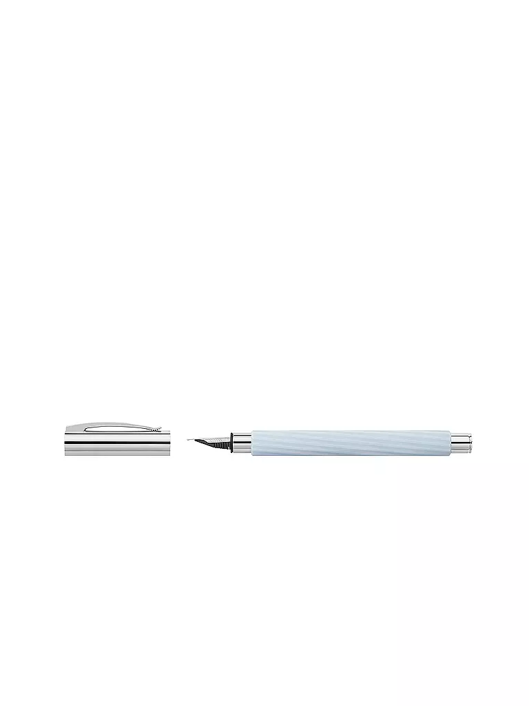 FABER-CASTELL | Penna stilografica AMBITION ITALIC ICE BLUE M | Senza colore