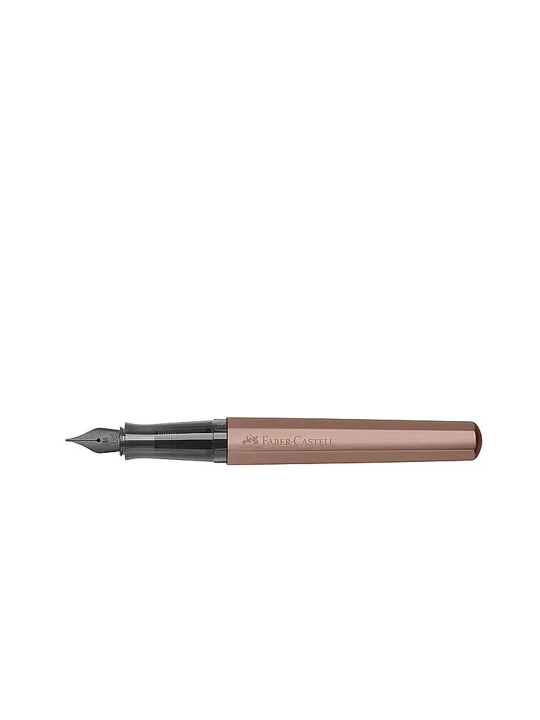 FABER-CASTELL | Penna stilografica Hexo, larghezza pennino F, bronzo | Rame