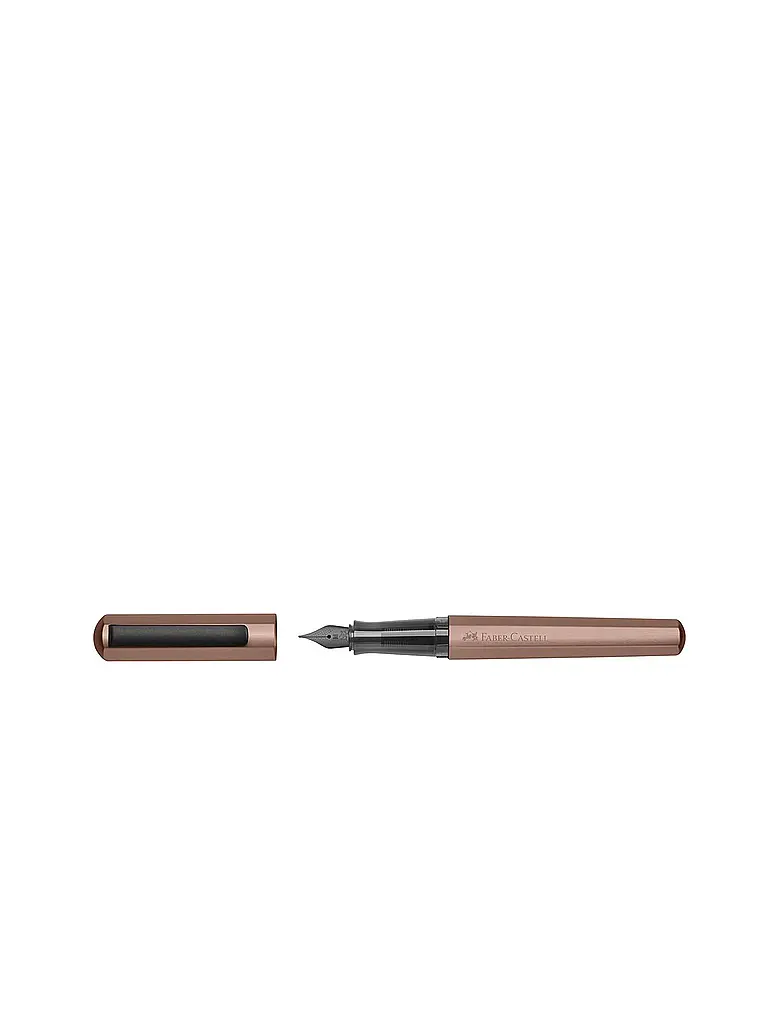 FABER-CASTELL | Penna stilografica Hexo, larghezza pennino F, bronzo | Rame
