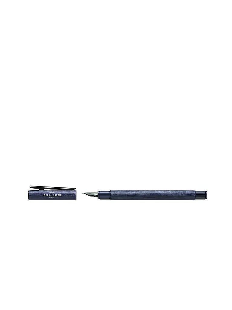 FABER-CASTELL | Penna stilografica in alluminio Neo Slim, punta F, blu scuro | Blu scuro