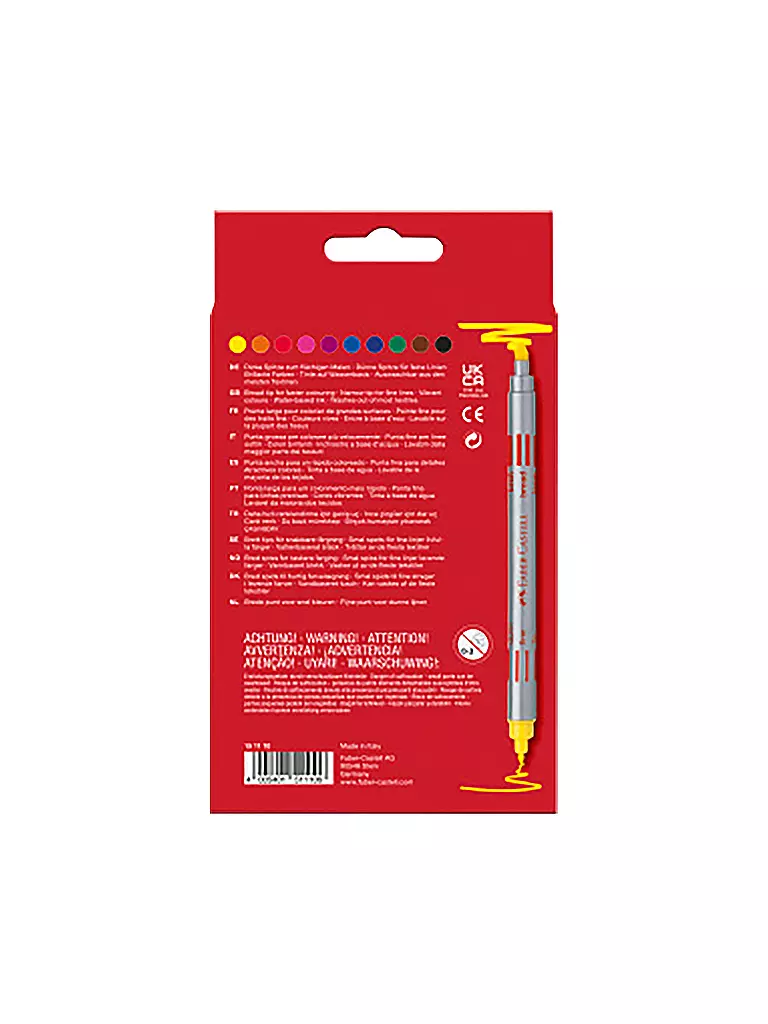 FABER-CASTELL | Pennarello a doppia punta | Senza colore