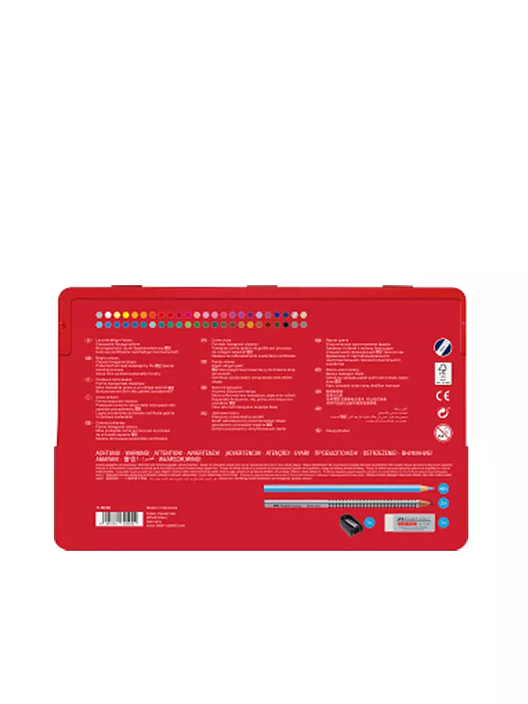 FABER-CASTELL | Scatola di pastelli esagonali (48 pz.) | Senza colore