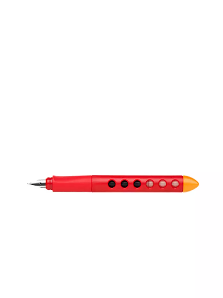 FABER-CASTELL | Scribolino penna stilografica per la scuola, per destrimani, rosso | Senza colore