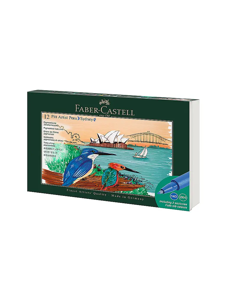 FABER-CASTELL | Set di pennarelli a inchiostro di china 12 pz. SYDNEY | 