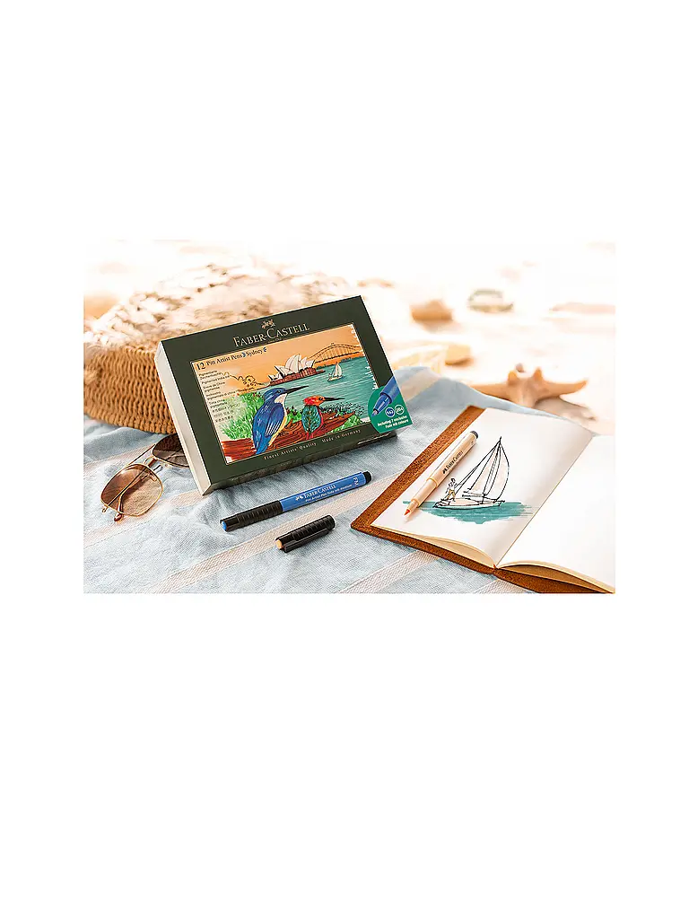 FABER-CASTELL | Set di pennarelli a inchiostro di china 12 pz. SYDNEY | 