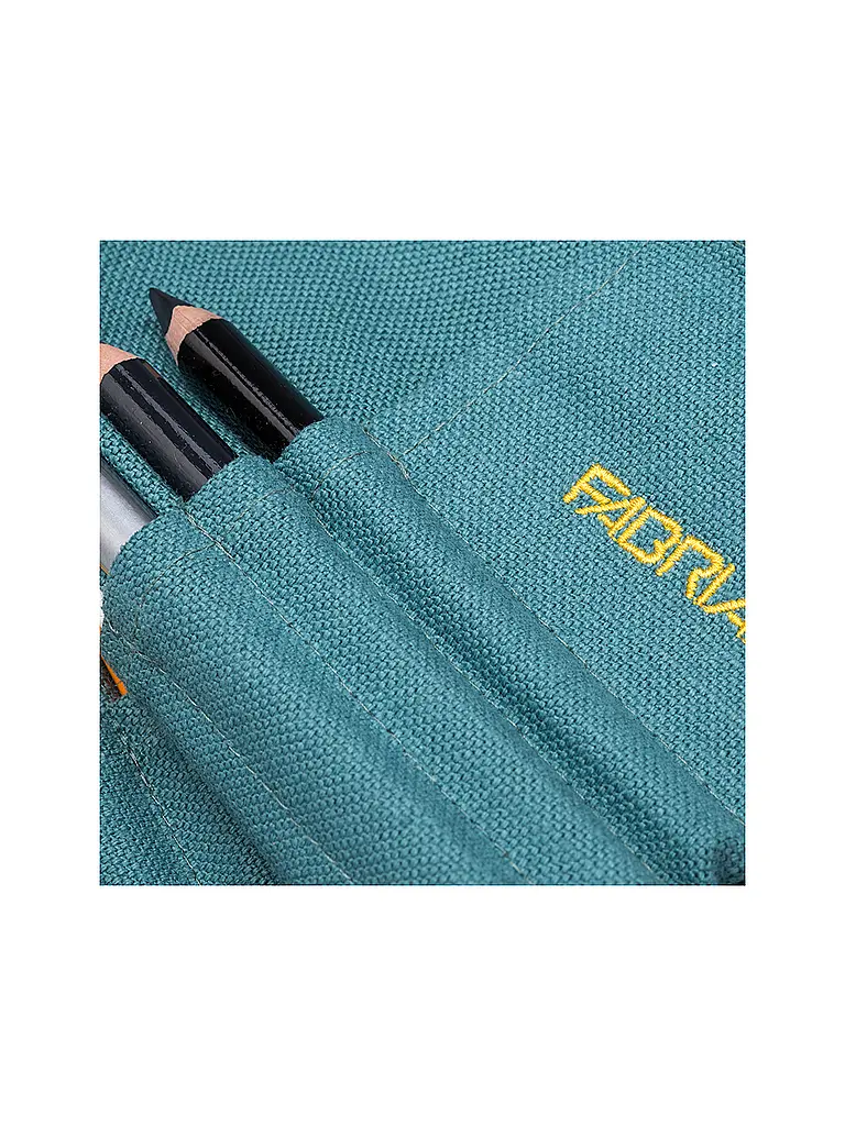 FABRIANO | Astuccio arrotolabile con 24 pastelli colorati Aquamarina | 
