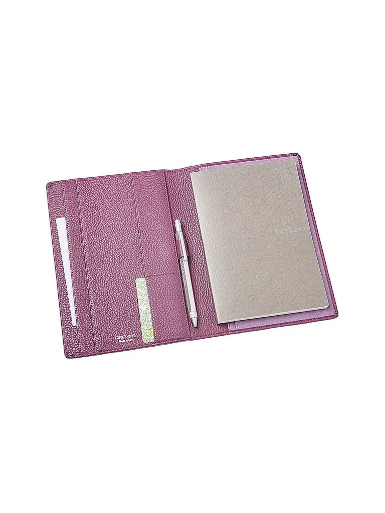 FABRIANO | Portablocco in pelle A5 Purple | 