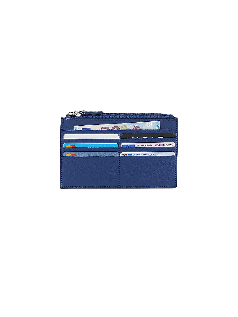 FABRIANO | Portacarte con cerniera Blue | 