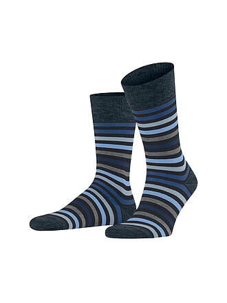 FALKE | Calzini TINTED STRIPE blu navy scuro
