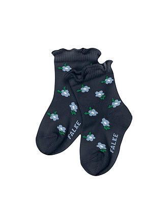FALKE | Calzini da neonata LITTLE DITSY FLOWERS space blue