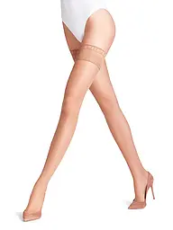 FALKE | Autoreggenti LUNELLE 8 DEN pow/black | Beige