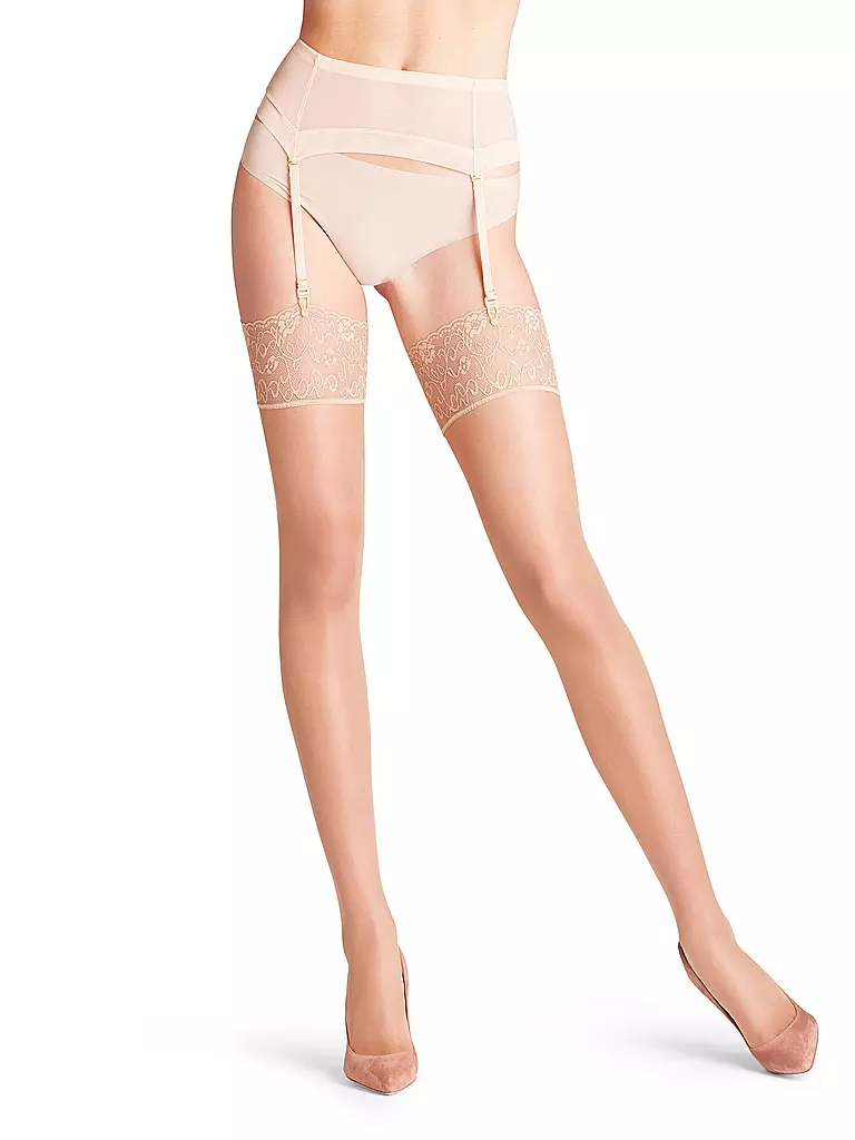 FALKE | Autoreggenti Seidenglatt 15 DEN powder | Beige
