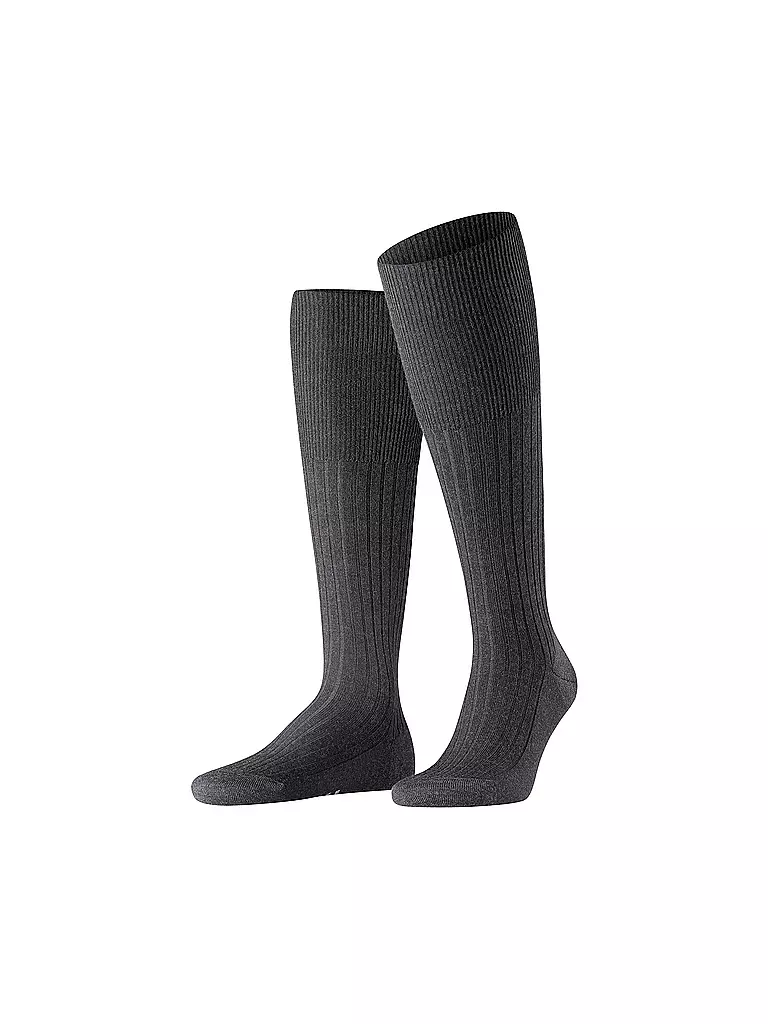 FALKE | Calze al ginocchio BRISTOL antracite mel. | Grigio