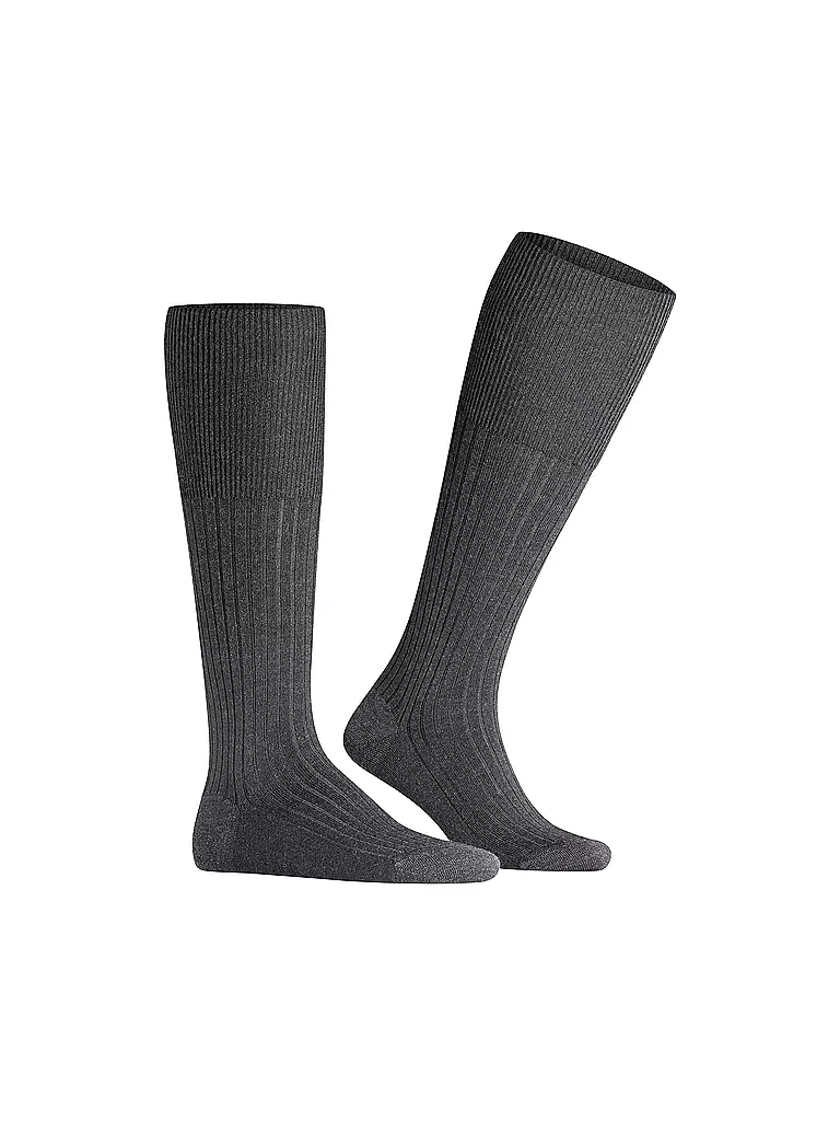 FALKE | Calze al ginocchio BRISTOL antracite mel. | 