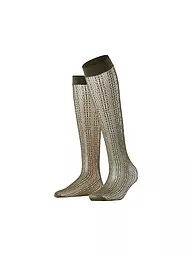 FALKE | Kniestrümpfe CROSSROADS black | Oliva