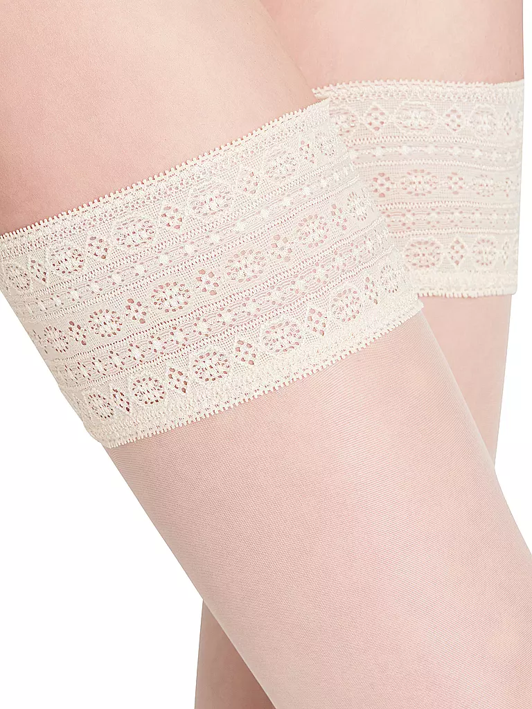 FALKE | Calze autoreggenti 15 champagne | Crema