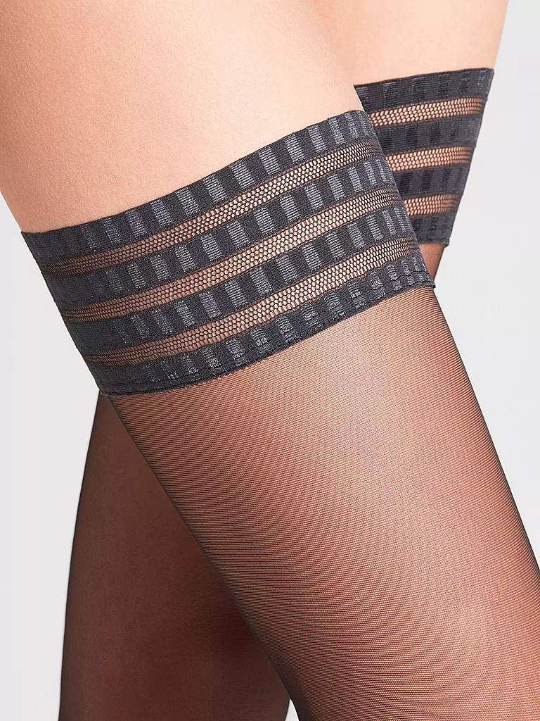 FALKE | Calze autoreggenti PURE MATT 20Den nere | Nero