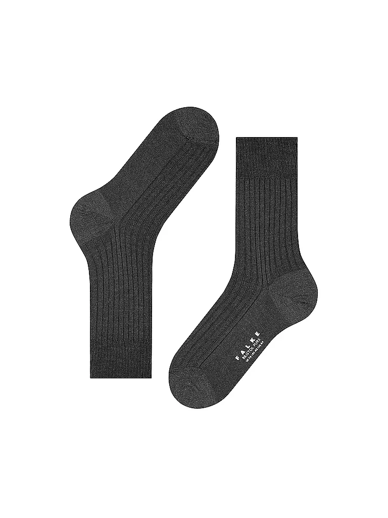 FALKE | Calze BRISTOL PURE antracite mel. | Grigio