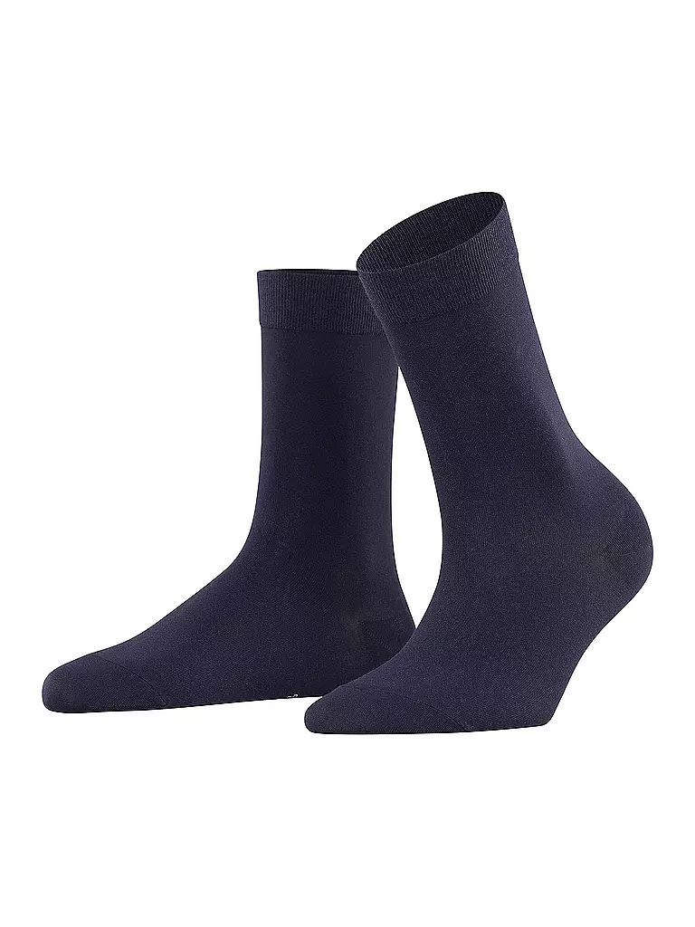 FALKE | Calze COTTON TOUCH blu navy scuro | Blu scuro