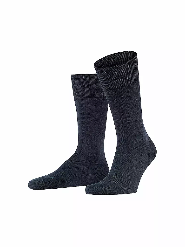 FALKE | Calze da uomo Sensitive Berlin blu navy scuro | Blu scuro