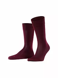 FALKE | Calzini da uomo Sensitive Malaga antracite mel | Rosso scuro