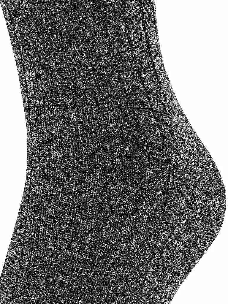 FALKE | Calze da uomo Teppich im Schuh antracite mel. | Grigio