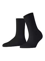 FALKE | Calze FALKE COTTON RIB nere | Nero
