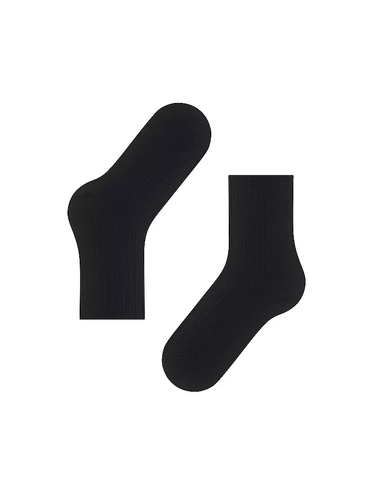 FALKE | Calze FALKE COTTON RIB nere | Nero