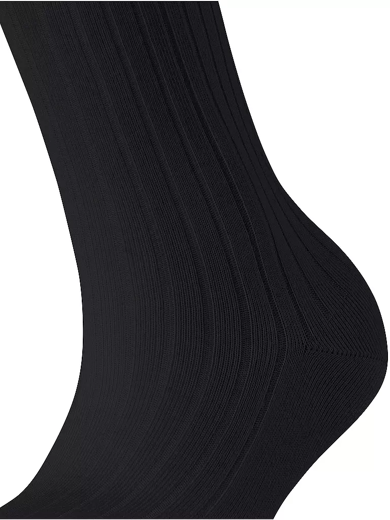 FALKE | Calze FALKE COTTON RIB nere | Nero