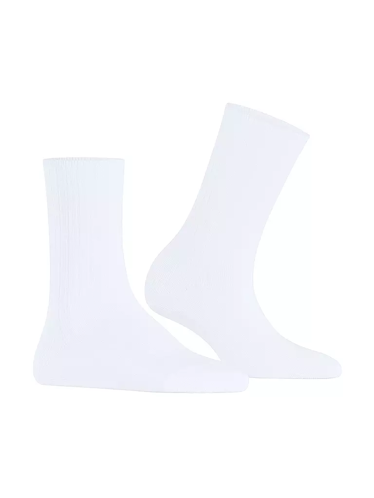FALKE | Calze FALKE COTTON RIB white | 