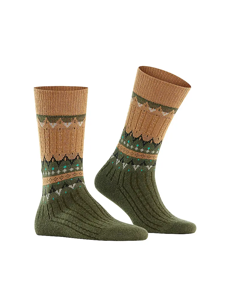 FALKE | Calze NORSEMAN old brass | Cammello