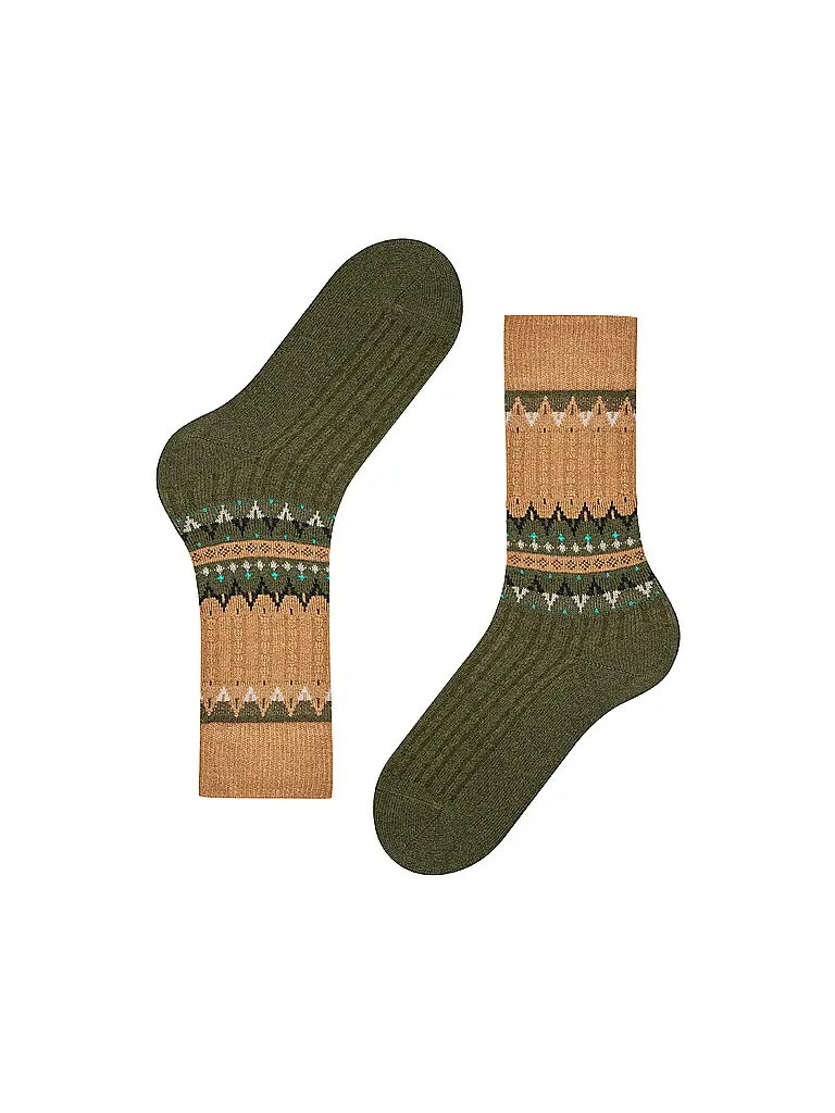 FALKE | Calze NORSEMAN old brass | Cammello