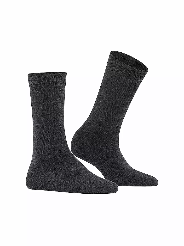 FALKE | Calze Soft Merino antracite | Grigio