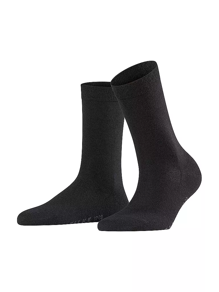 FALKE | Calze Soft Merino nere | Nero